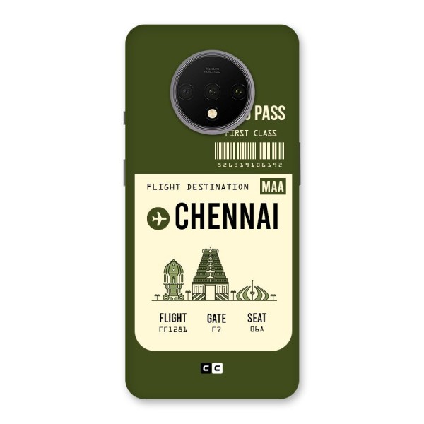 Chennai Boarding Pass Back Case for OnePlus 7T