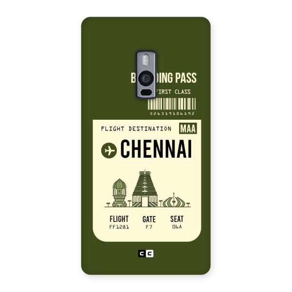 Chennai Boarding Pass Back Case for OnePlus Two