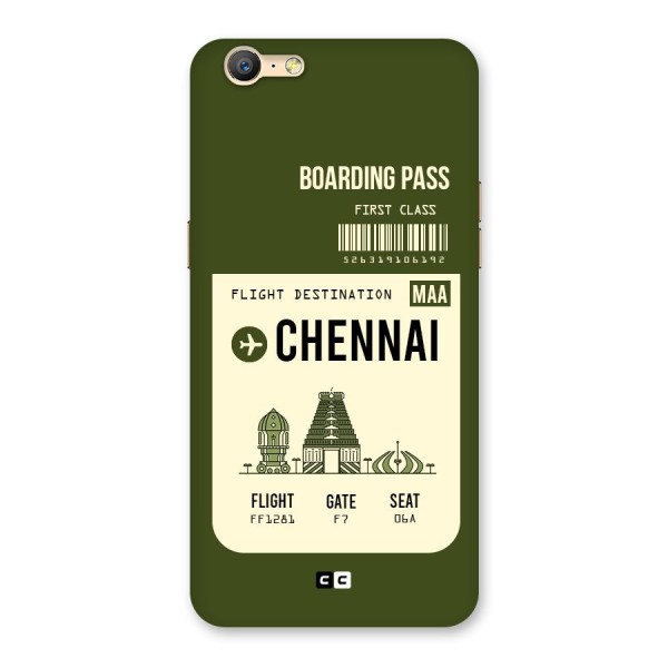 Chennai Boarding Pass Back Case for Oppo A39