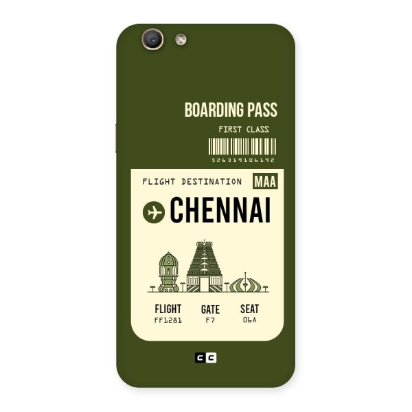 Chennai Boarding Pass Back Case for Oppo A59