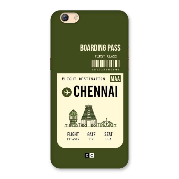 Chennai Boarding Pass Back Case for Oppo F3 Plus
