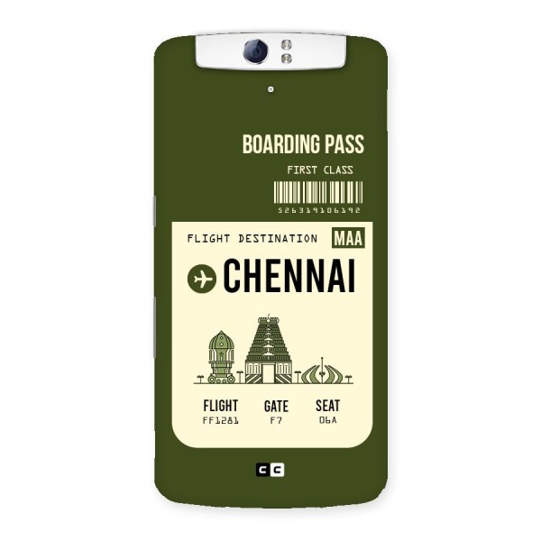 Chennai Boarding Pass Back Case for Oppo N1