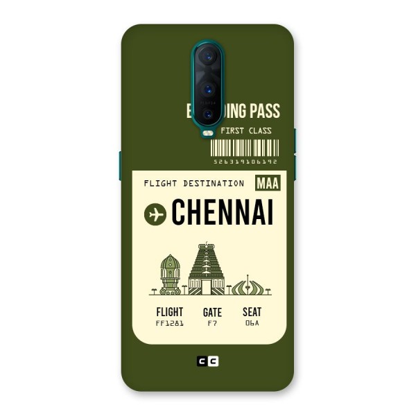 Chennai Boarding Pass Back Case for Oppo R17 Pro