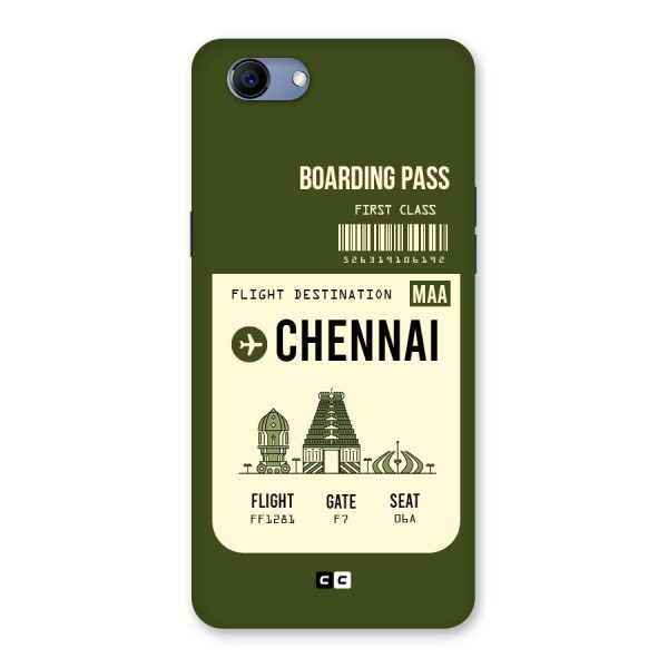 Chennai Boarding Pass Back Case for Oppo Realme 1