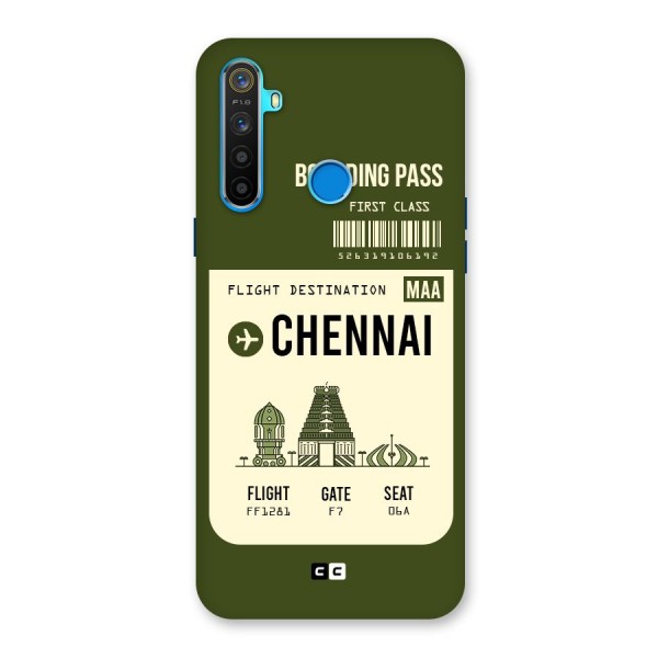 Chennai Boarding Pass Back Case for Realme 5