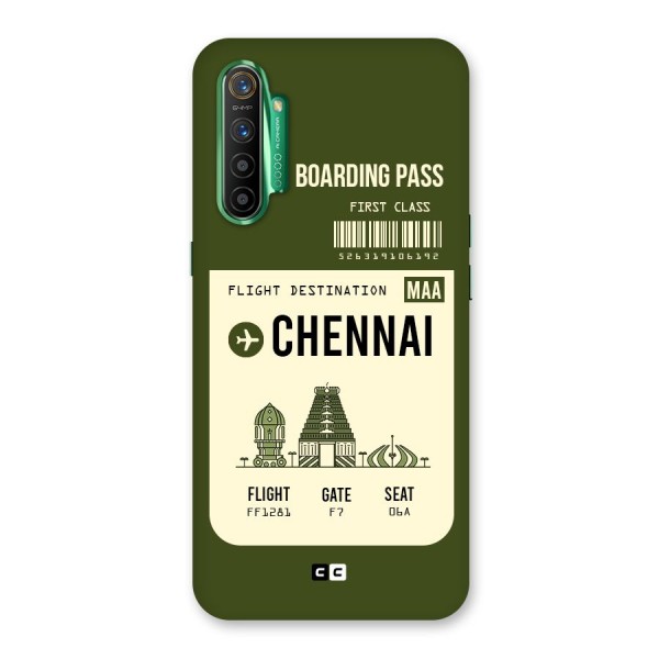 Chennai Boarding Pass Back Case for Realme X2