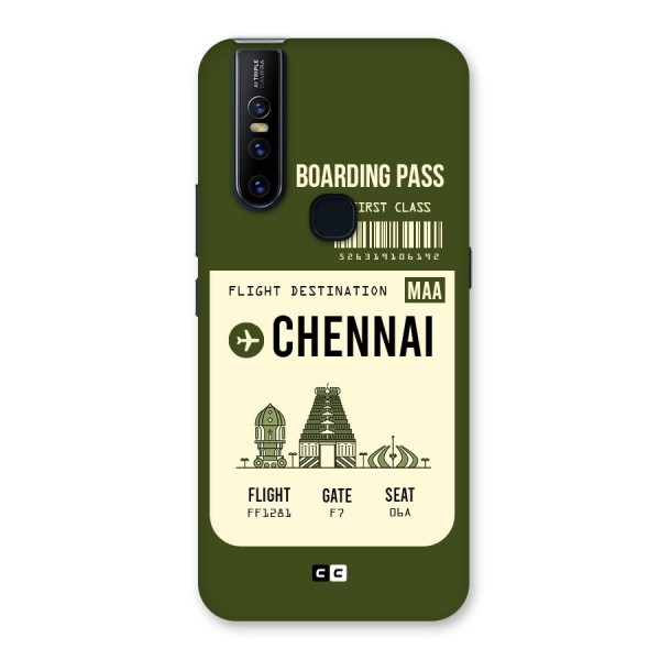 Chennai Boarding Pass Back Case for Vivo V15