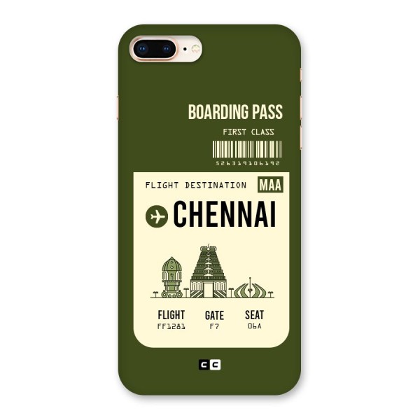 Chennai Boarding Pass Back Case for iPhone 8 Plus