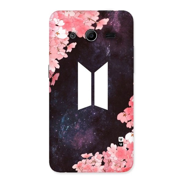 Cherry Blossom Pause Design Back Case for Galaxy Core 2