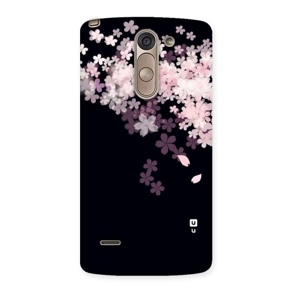 Cherry Flowers Pink Back Case for LG G3 Stylus