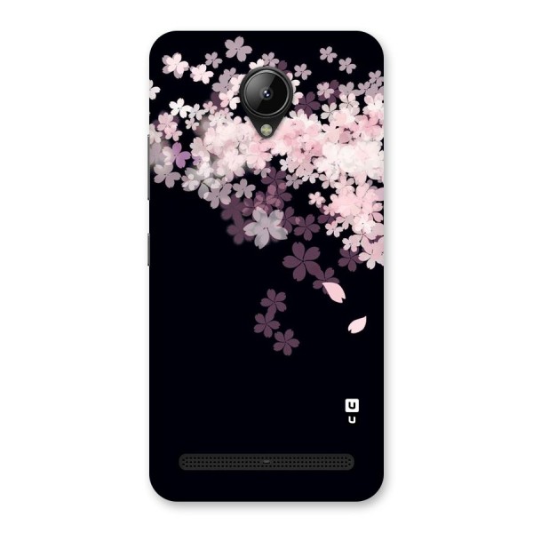 Cherry Flowers Pink Back Case for Lenovo C2