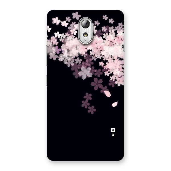 Cherry Flowers Pink Back Case for Lenovo Vibe P1M