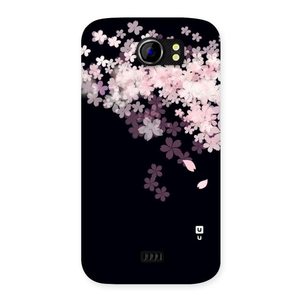 Cherry Flowers Pink Back Case for Micromax Canvas 2 A110