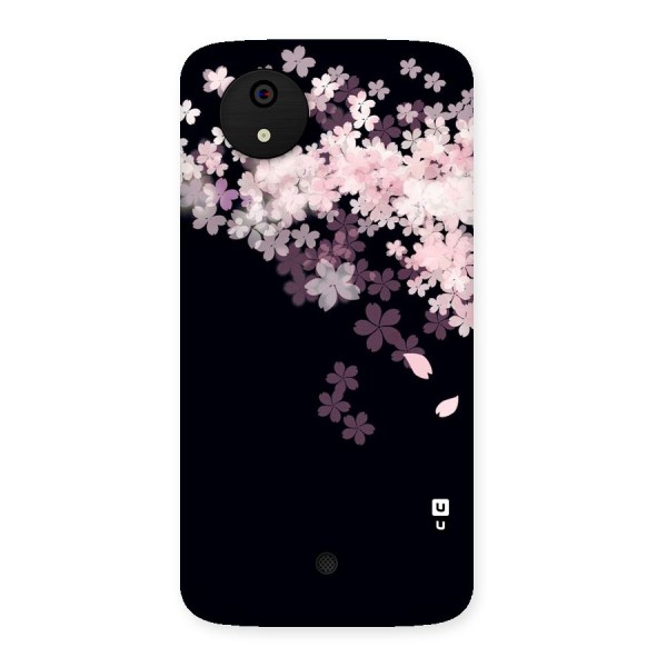 Cherry Flowers Pink Back Case for Micromax Canvas A1