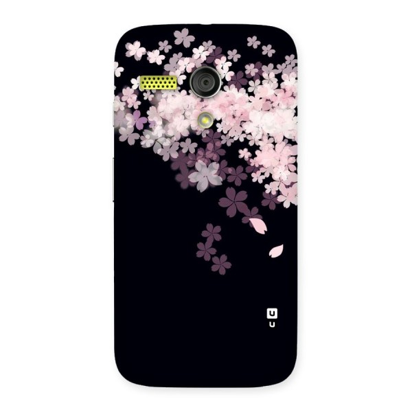 Cherry Flowers Pink Back Case for Moto G