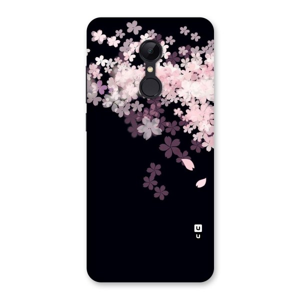 Cherry Flowers Pink Back Case for Redmi 5
