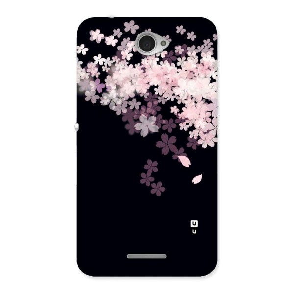 Cherry Flowers Pink Back Case for Sony Xperia E4