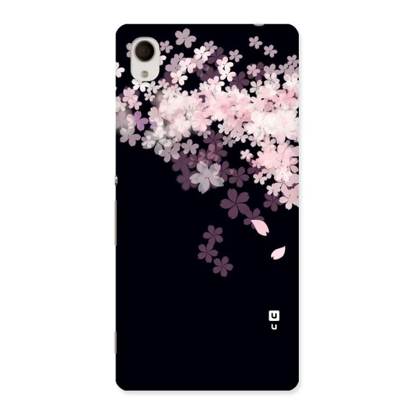 Cherry Flowers Pink Back Case for Xperia M4 Aqua