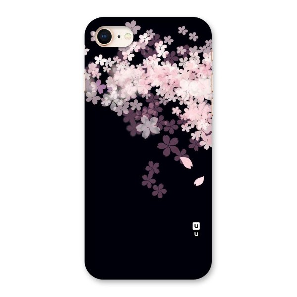 Cherry Flowers Pink Back Case for iPhone 8