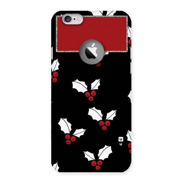 Cherry Leaf Design Back Case for iPhone 6 Logo Cut