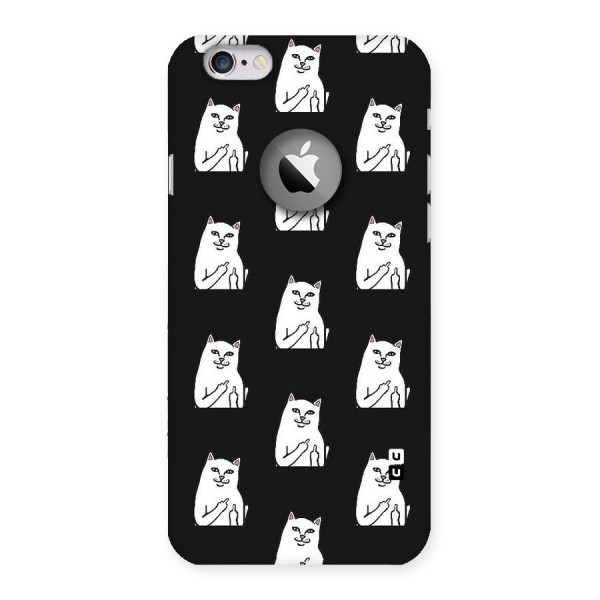Chill Cat Pattern Back Case for iPhone 6 Logo Cut