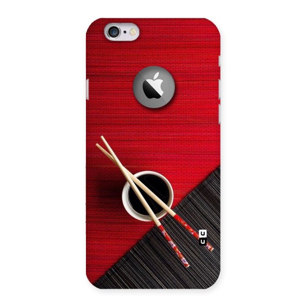 Chopstick Design Back Case for iPhone 6 Logo Cut