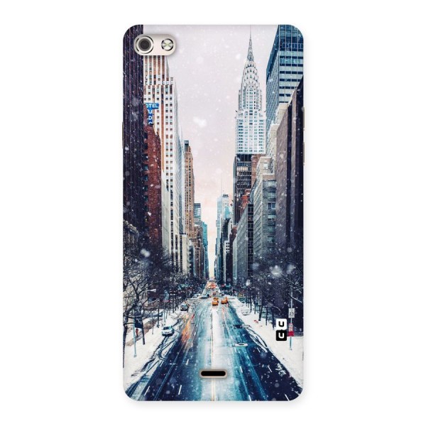 City Snow Back Case for Micromax Canvas Silver 5