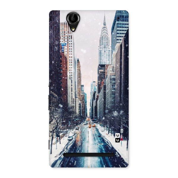City Snow Back Case for Sony Xperia T2