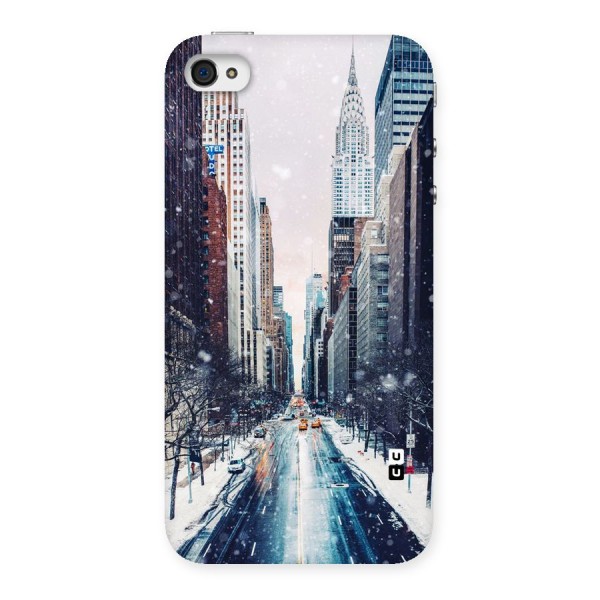 City Snow Back Case for iPhone 4 4s
