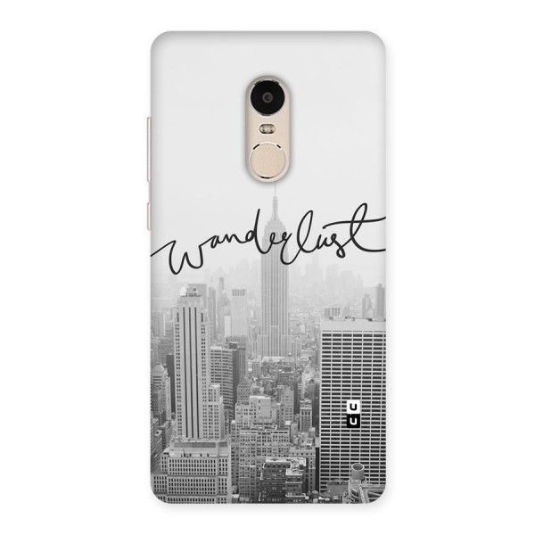 City Wanderlust Monochrome Back Case for Xiaomi Redmi Note 4