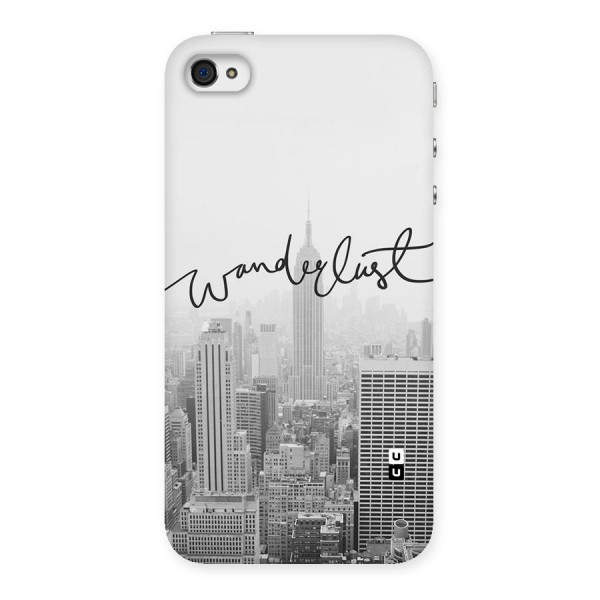 City Wanderlust Monochrome Back Case for iPhone 4 4s