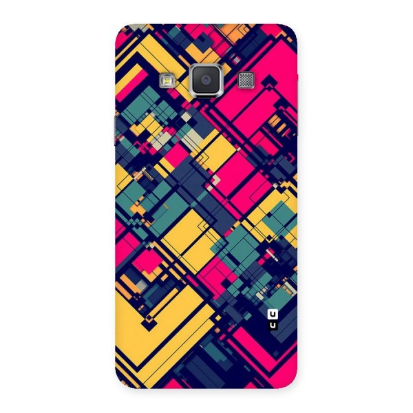 Classic Abstract Coloured Back Case for Galaxy A3