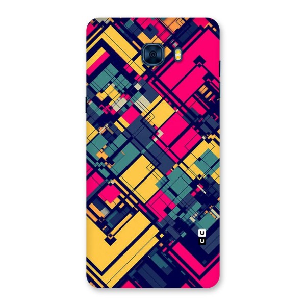 Classic Abstract Coloured Back Case for Galaxy C7 Pro