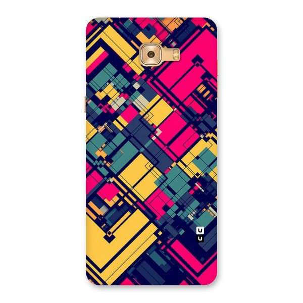 Classic Abstract Coloured Back Case for Galaxy C9 Pro