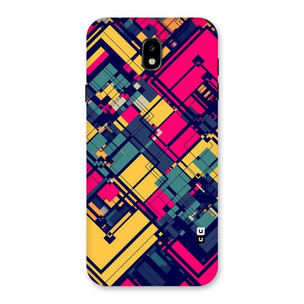 Classic Abstract Coloured Back Case for Galaxy J7 Pro