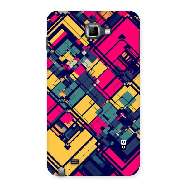 Classic Abstract Coloured Back Case for Galaxy Note