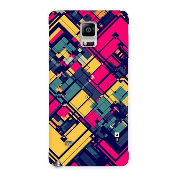 Classic Abstract Coloured Back Case for Galaxy Note 4
