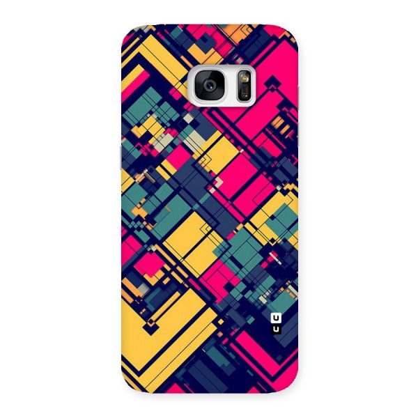 Classic Abstract Coloured Back Case for Galaxy S7 Edge