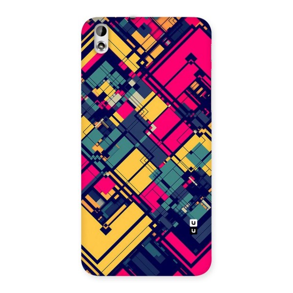 Classic Abstract Coloured Back Case for HTC Desire 816