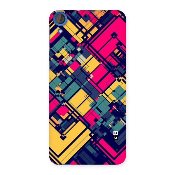 Classic Abstract Coloured Back Case for HTC Desire 820