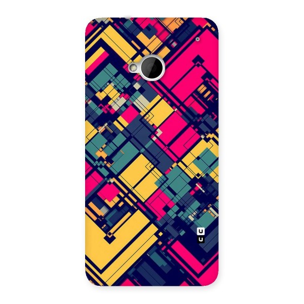 Classic Abstract Coloured Back Case for HTC One M7