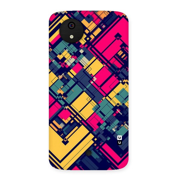 Classic Abstract Coloured Back Case for Micromax Canvas A1