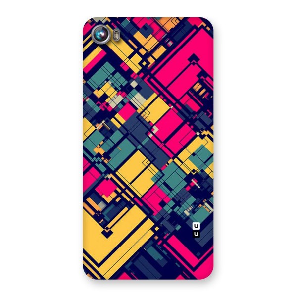 Classic Abstract Coloured Back Case for Micromax Canvas Fire 4 A107