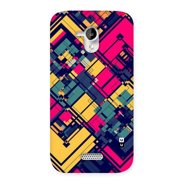 Classic Abstract Coloured Back Case for Micromax Canvas HD A116