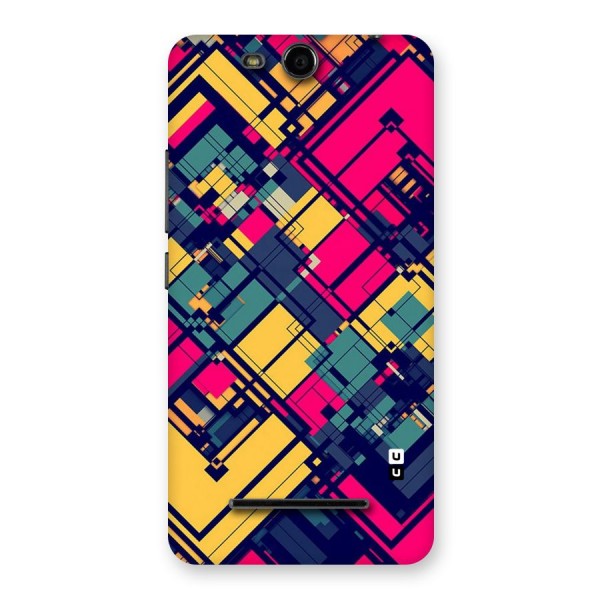 Classic Abstract Coloured Back Case for Micromax Canvas Juice 3 Q392