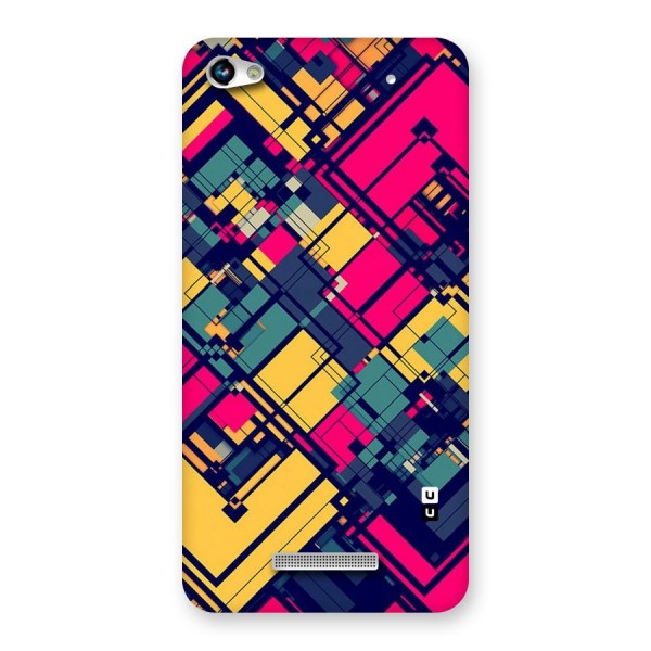 Classic Abstract Coloured Back Case for Micromax Hue 2