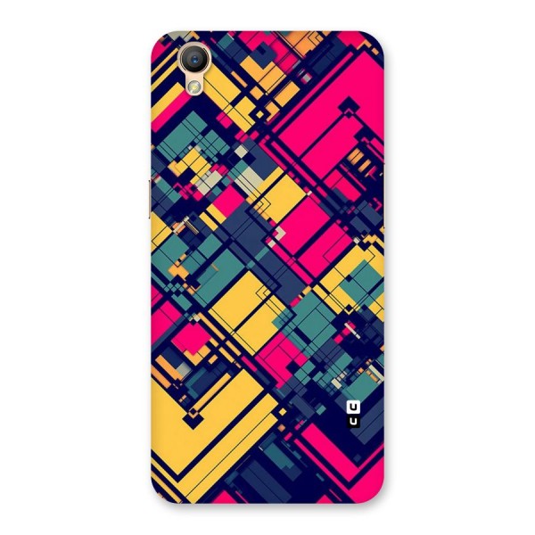 Classic Abstract Coloured Back Case for Oppo A37