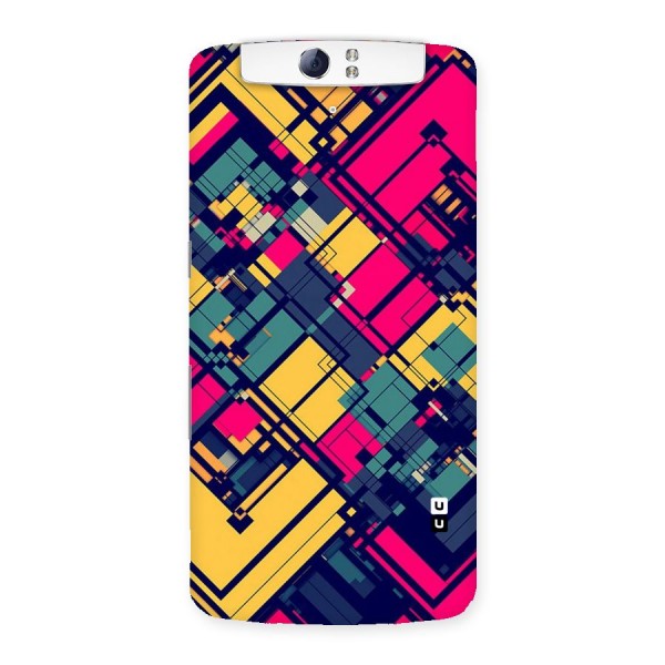 Classic Abstract Coloured Back Case for Oppo N1