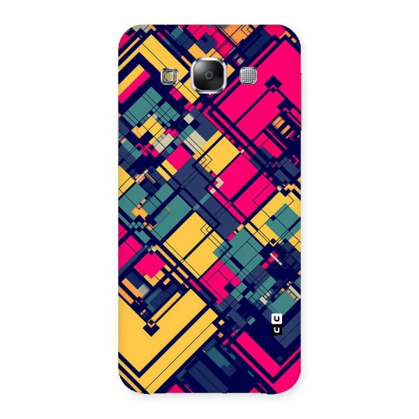 Classic Abstract Coloured Back Case for Samsung Galaxy E5
