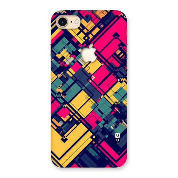 Classic Abstract Coloured Back Case for iPhone 7 Apple Cut